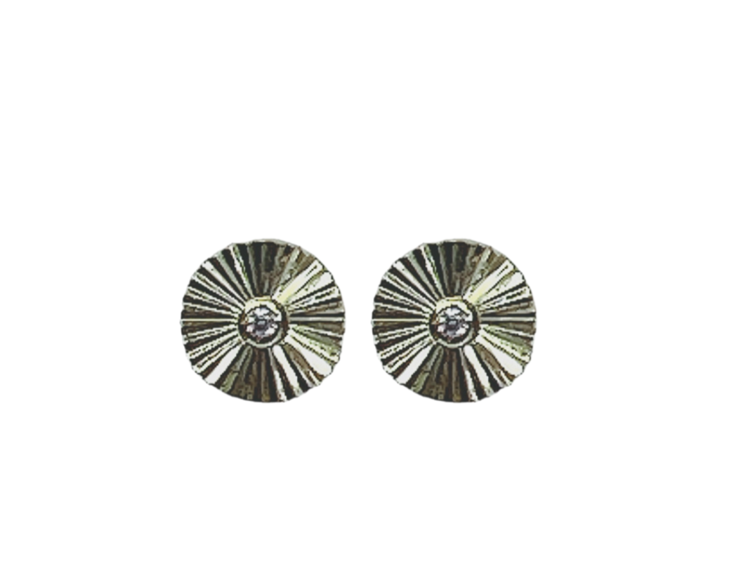 Gold coin studs