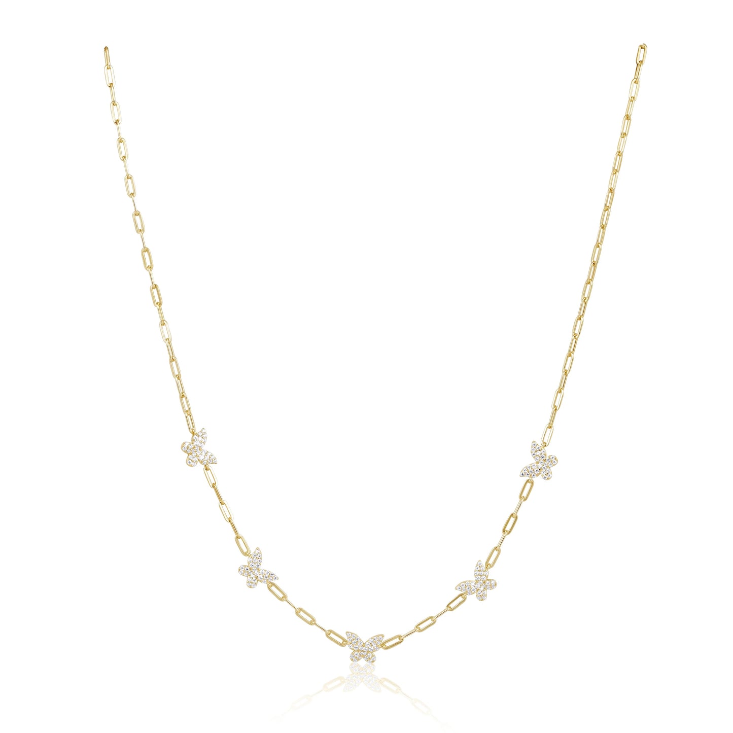 Butterfly chain necklace