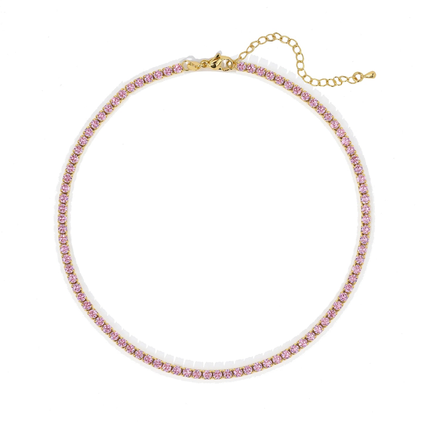 Pink tennis choker
