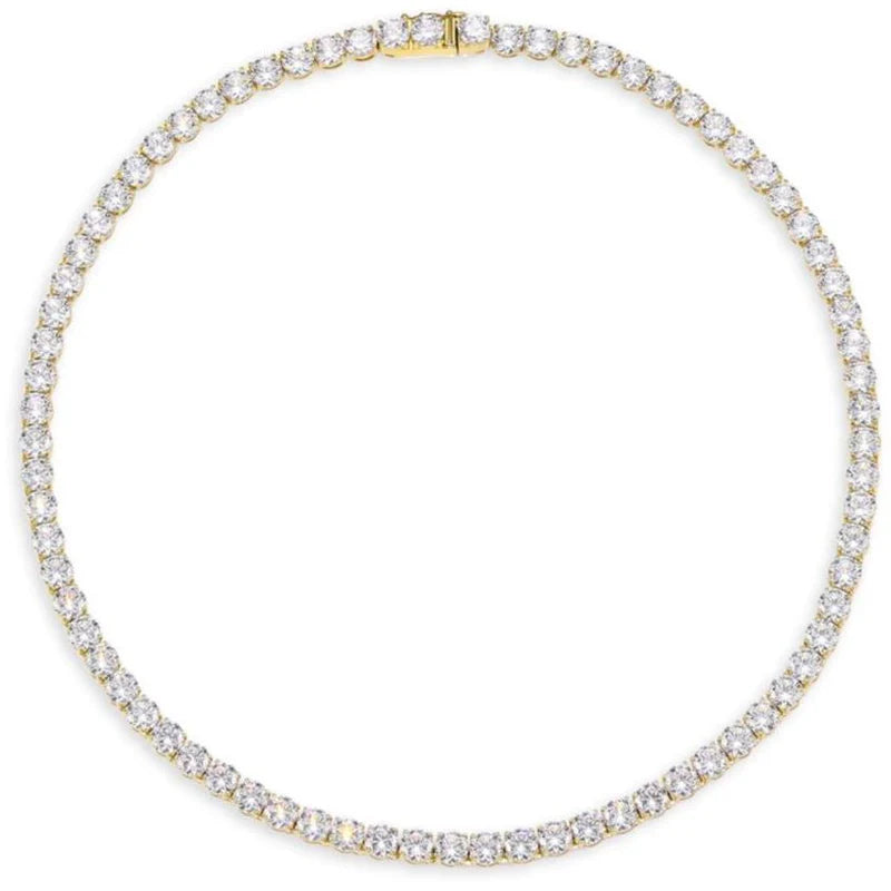 Tennis necklace gold