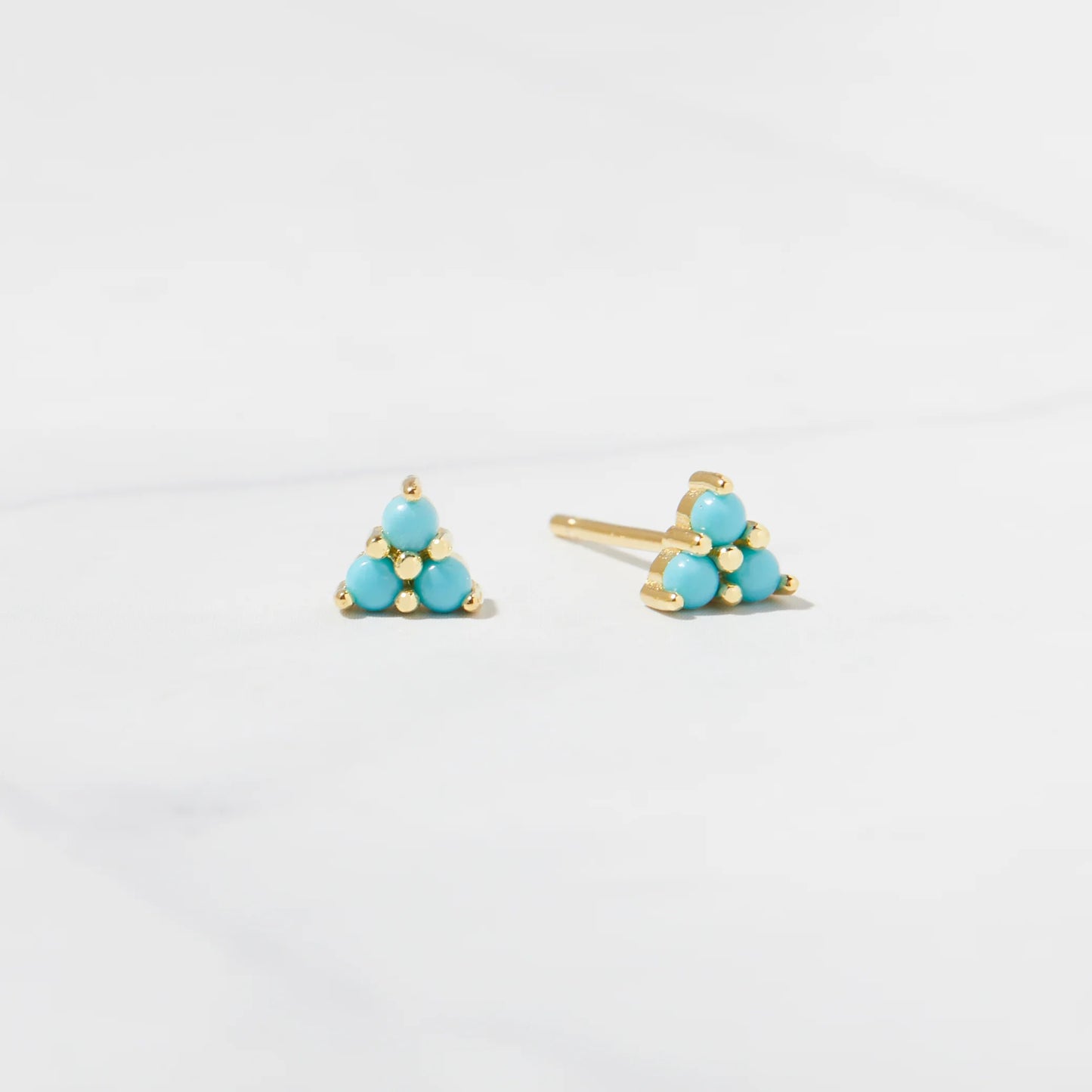 Turquoise trinity stud