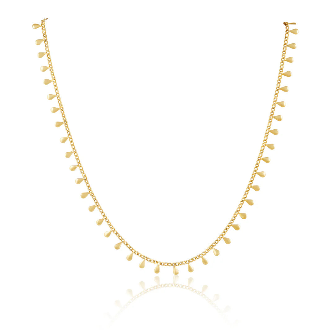 Dainty gold beads choker