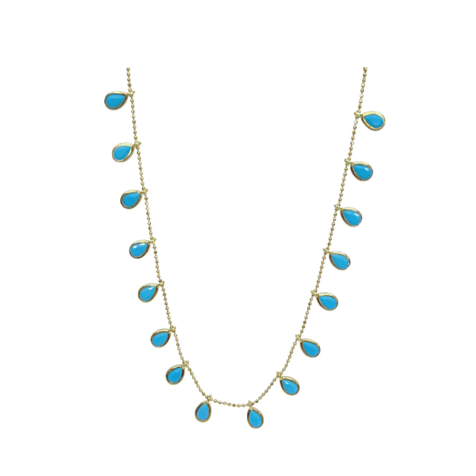 Turquoise beads choker