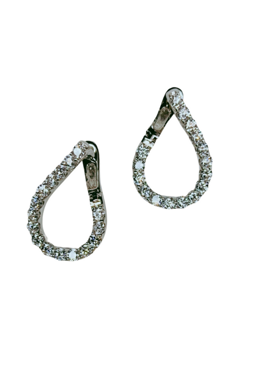 omega back teardrop silver