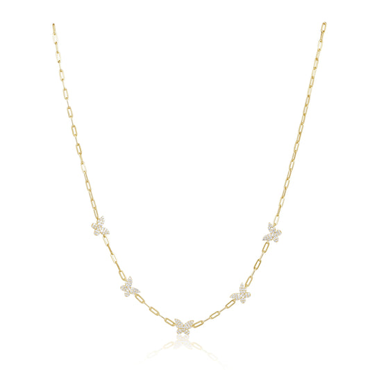 Butterfly chain necklace