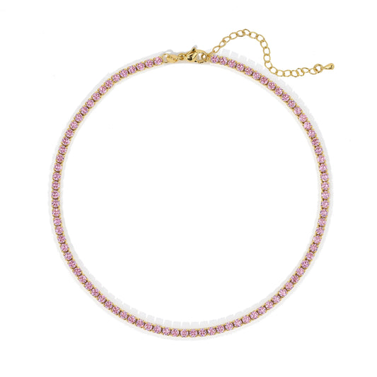 Pink tennis choker