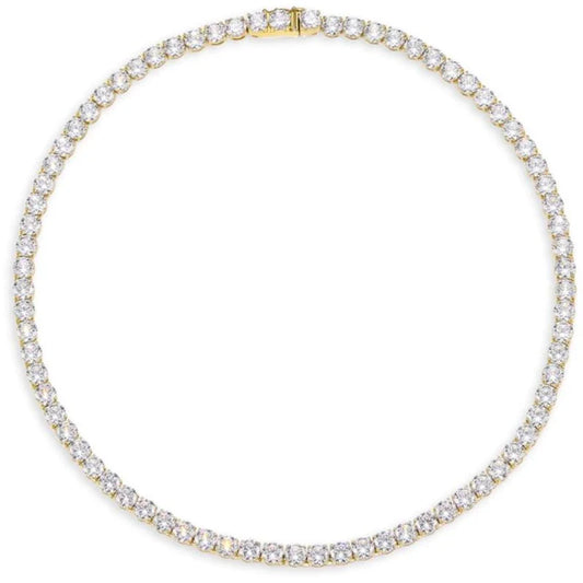 Tennis necklace gold