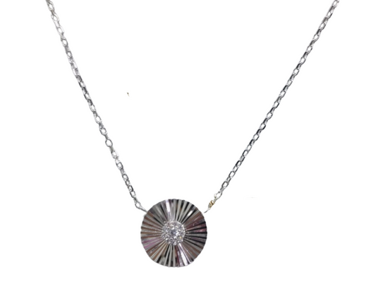Silver coin necklace