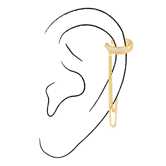Chain ear cuff