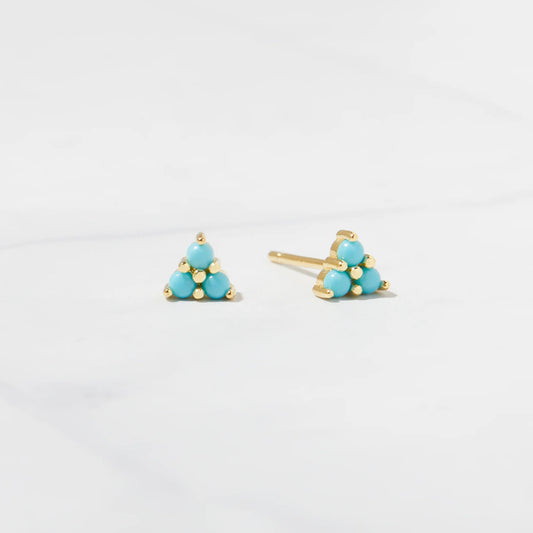 Turquoise trinity stud